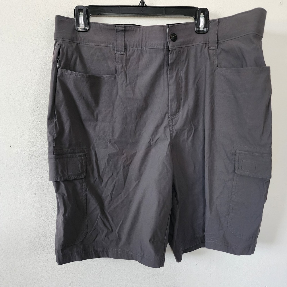 Mens Orvis Cargo Outdoor Voyager Shorts 36 Gray